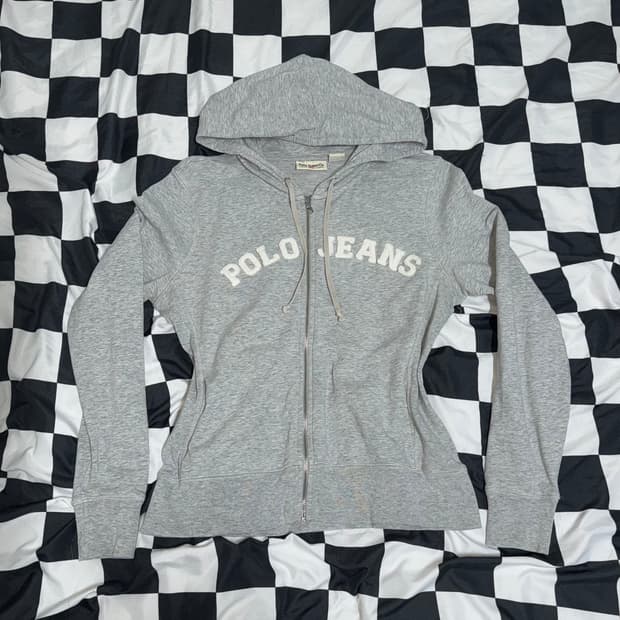 폴로 랄프로렌 여성용 딱붙 후드집업