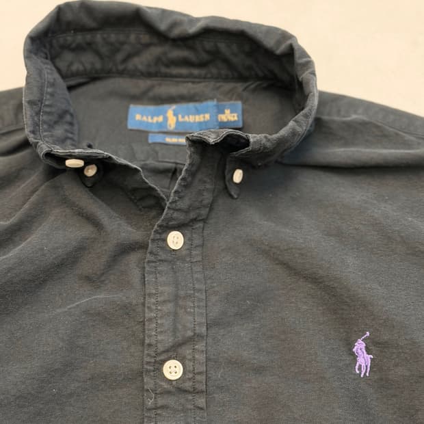 폴로 랄프로렌 블랙셔츠 클래식핏 M(105정도 약간사용감)