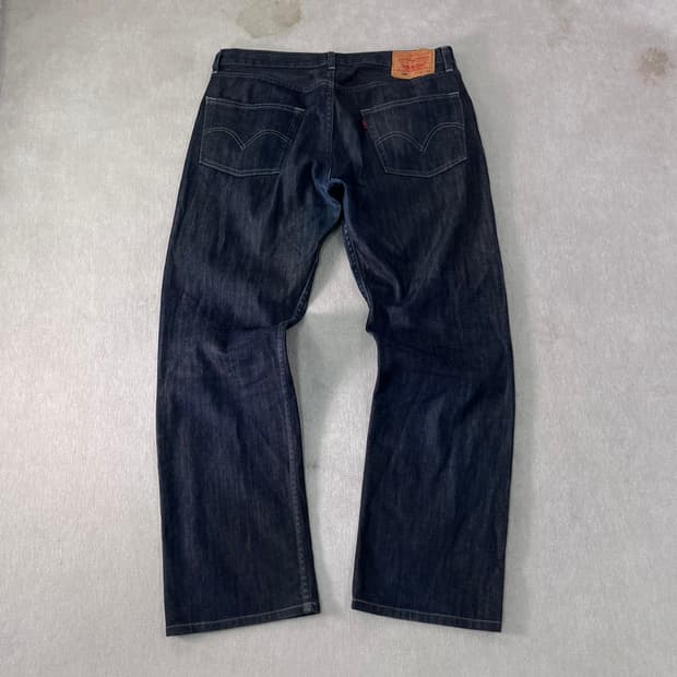 34 리바이스 504 흑청 데님 팬츠