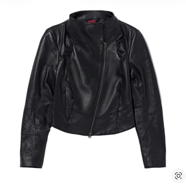 S) 미스치프 펠리스 레더 자켓 블랙