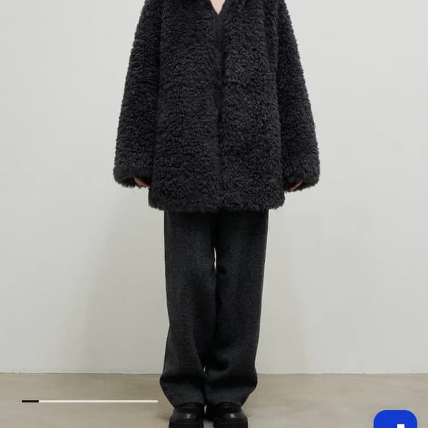 (착용X) 앙개 퍼자켓 퍼코트