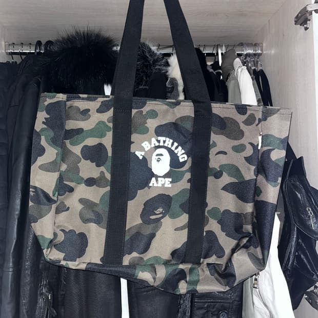 정품 잡지부록 베이프가방 백 bape bag