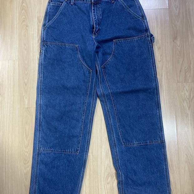 [34x30] 빈티지 미제 칼하트 b73dst 더블니 데님 팬츠