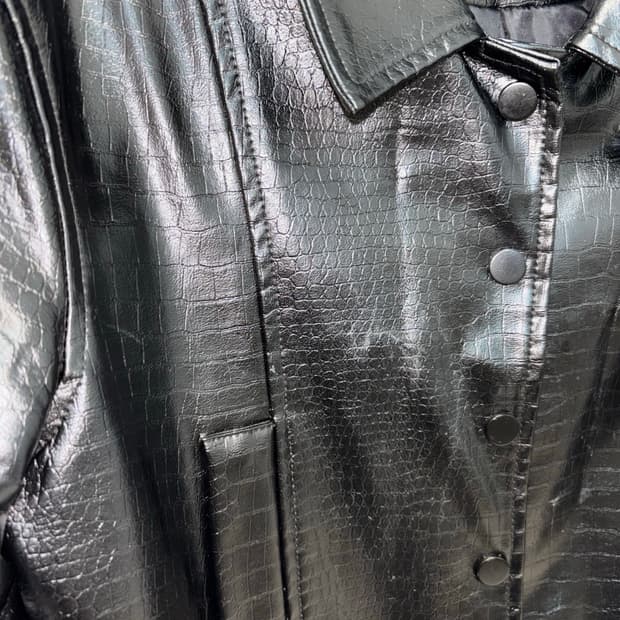 보헤미안서울 보헴서 크록 레더 자켓