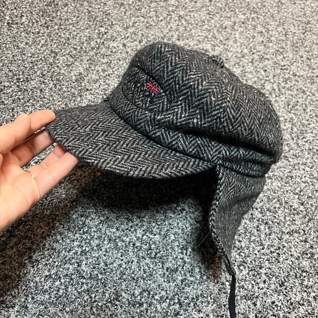 캉골 KANGOL 헤링본 귀달이 모자