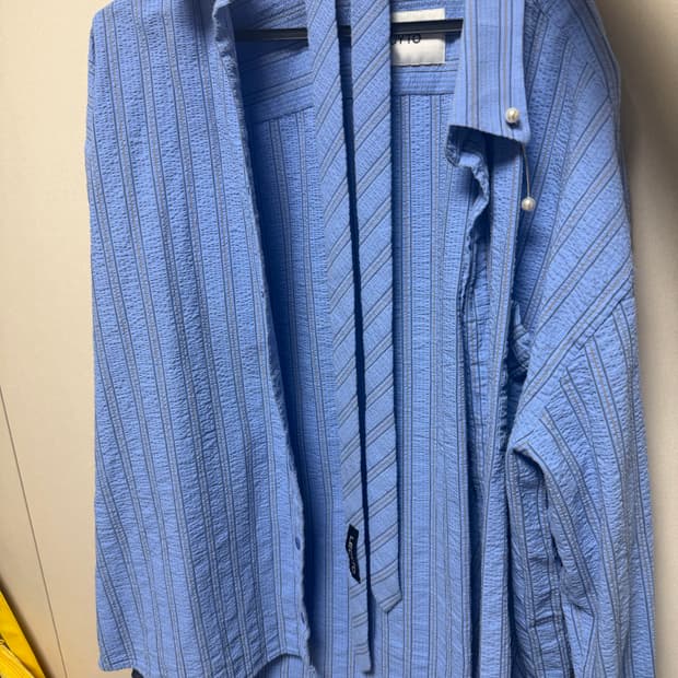 레시토 overfit stripe Tie shirt