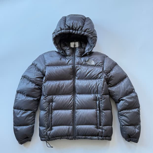 노스페이스 700 스킴스맛 패딩 그레이 