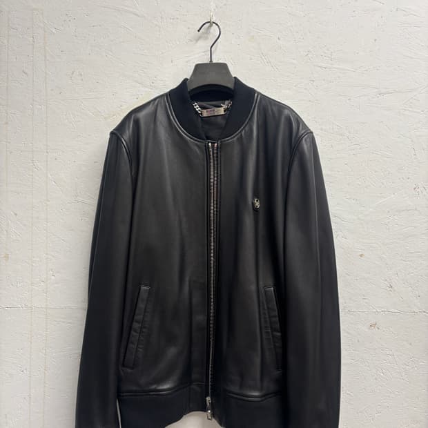 필립 플레인 스컬 레더 봄버