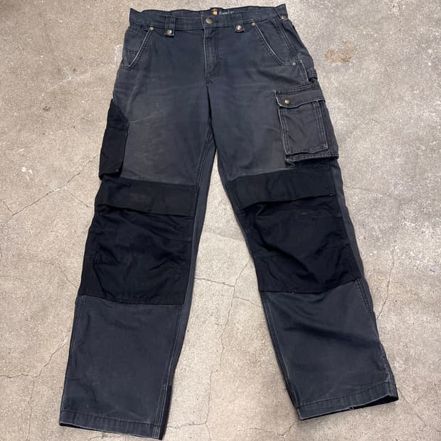 칼하트 더블니 택티컬 카고 팬츠 블랙 
