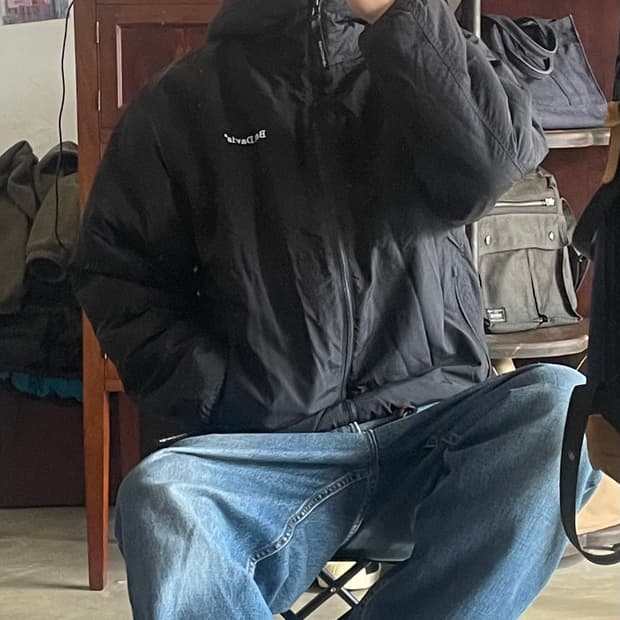 벤 데이비스 플리스 리버시블 패딩 XL