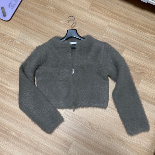 코코아 퍼 가디건,자켓 (두꺼움)