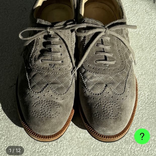 샤넬 스웨이드 옥스퍼드 37사이즈