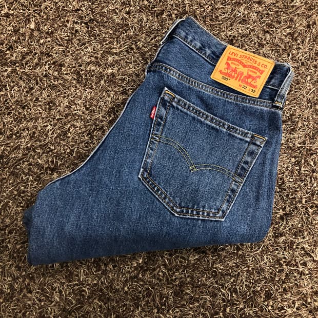 리바이스 550 워싱 데님 팬츠