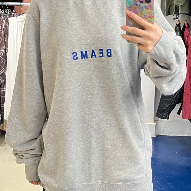 Beams 빔즈 그레이 맨투맨