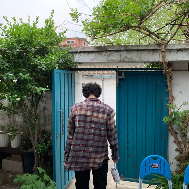 R13 알써틴 블리치드 셔츠