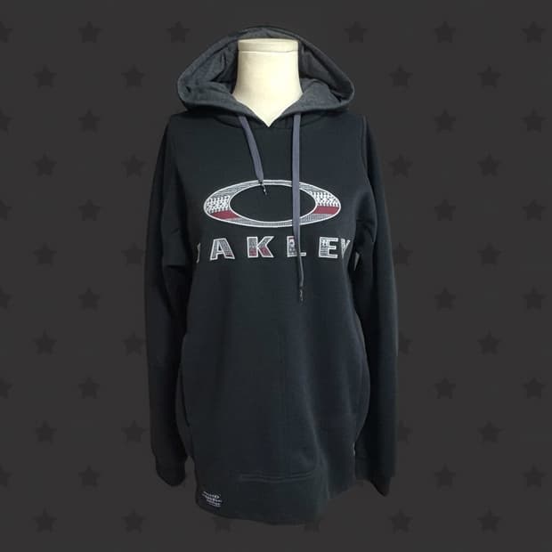 Oakley 오클리 로고 포인트 디테일 아방핏 시보리 밴딩 기능성 후드티