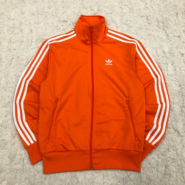 아디다스 파이어버드 오렌지 져지 트랙 자켓