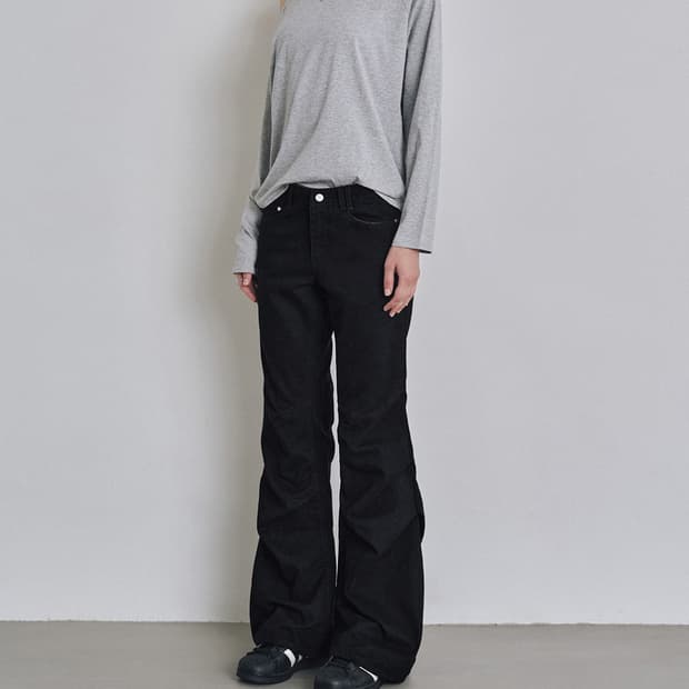 데케트우먼 플레어 셔링 팬츠 부츠컷 바지 교환