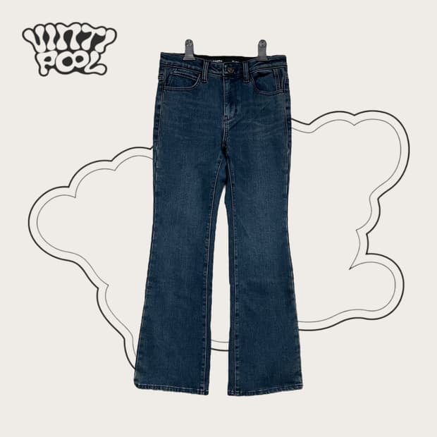 GABBA 가바 부츠컷 기모 데님 팬츠 27