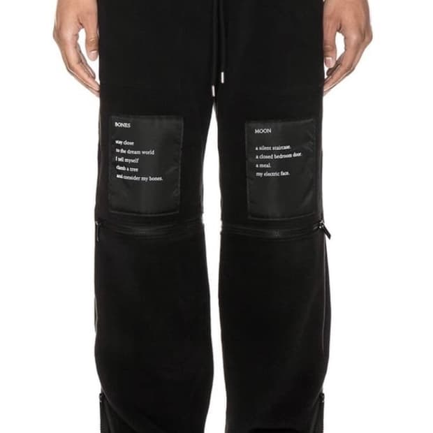 솔로이스트 Soloist 19AW poem patch pants 