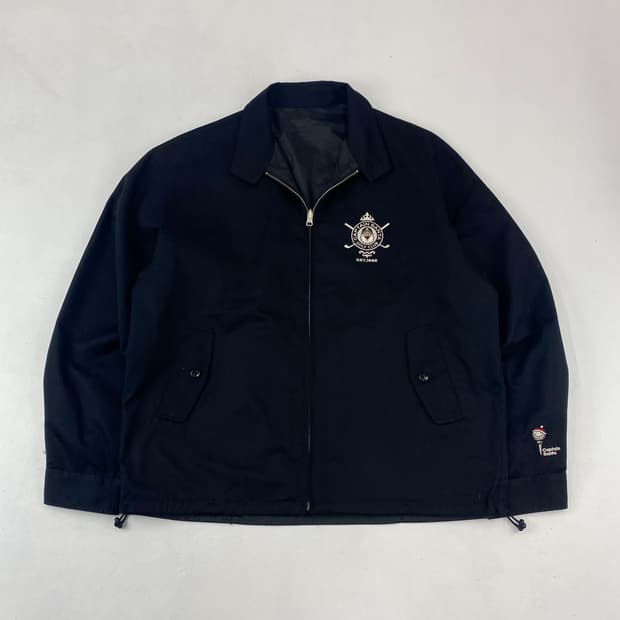 캡틴산타 폴리 빅로고 블랙 리버시블 스윙톱 자켓 (105)