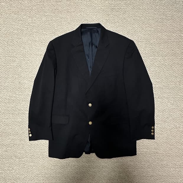 BURBERRY usa gold button blazer jacket
