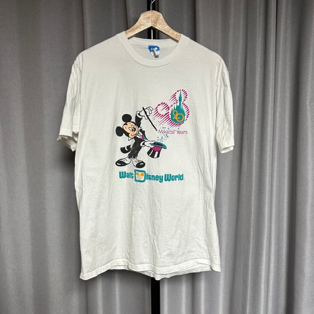 빈티지 90s 디즈니 미키마우스 디즈니월드 티셔츠