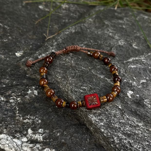 핸드메이드 체코 비즈 팔찌