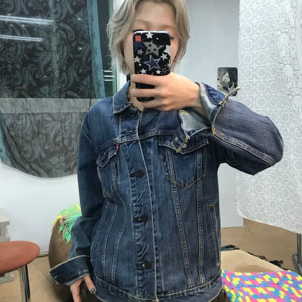 리바이스 데님 트러커 청자켓