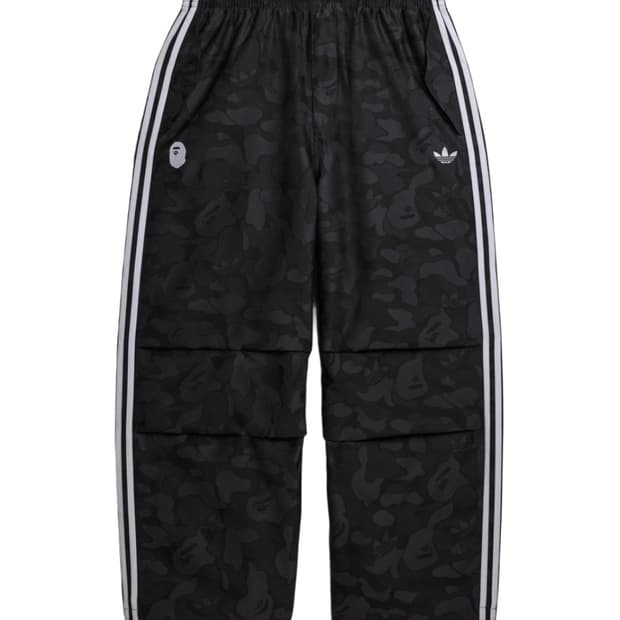 아디다스 x 베이프 자카드 팬츠 블랙 m