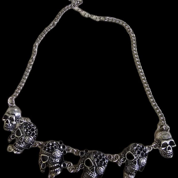 빈티지 해골 목걸이