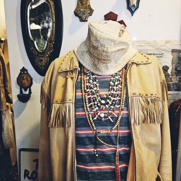 랄프로렌 프린지 레더 자켓 