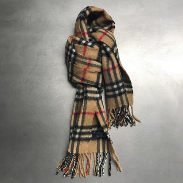 버버리 정품 캐시미어 머플러 베이지