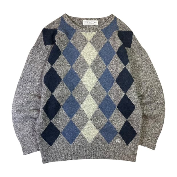 버버리 아가일 니트