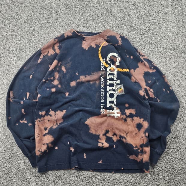 칼하트 다잉 워시드 커스텀 롱 슬리브 ( M ) / 10567