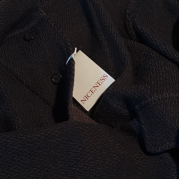 나이스네스 h.tweedy 헤링본 트위드 자켓 M사이즈
