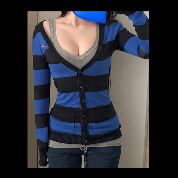 홀리스터 스트라이프 가디건