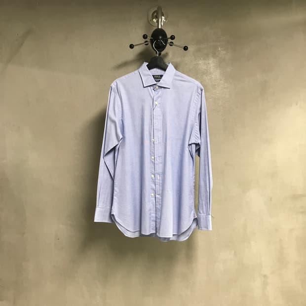 폴로 랄프로렌 잔체크 셔츠 블루 16-34/35