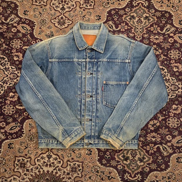 리바이스 lvc 1세대 데님자켓 40사이즈 71506 타입원