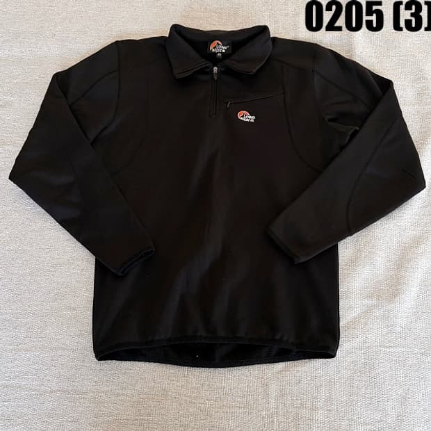 [85] 로우알파인 검정색 하프넥 긴팔 카라 티셔츠 0205(3)