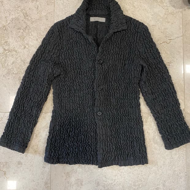 요지야마모토 워크샵 주름가공 자켓