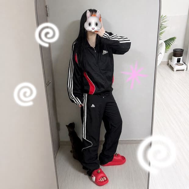 아디다스 트랙 바람막이 팬츠