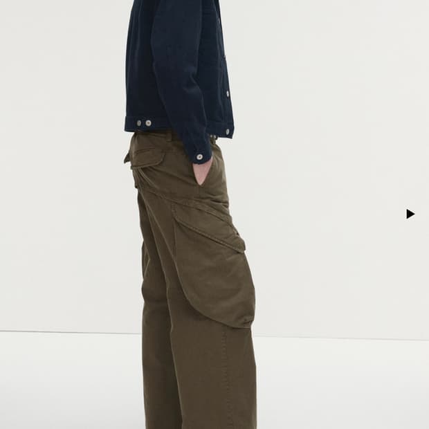 새상품 토니웩 와이드 카고팬츠 올리브 M(30)