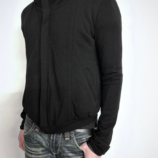 Wayne 아방가르드 코튼 하이넥 자켓