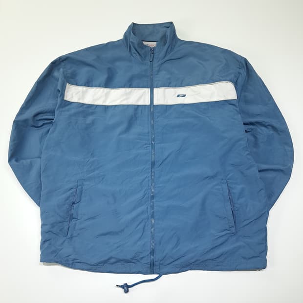 CL715 XL 리복 90s 스페인판 올드스쿨 블루 바람막이 자켓
