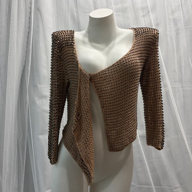 [Sisley] Stud Detail Cardigan