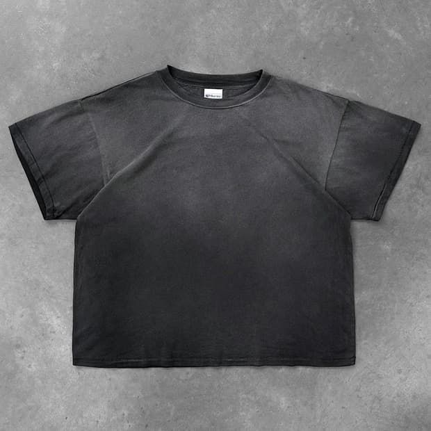 아킴보 클럽 싱글스티치 티 선페이드블랙