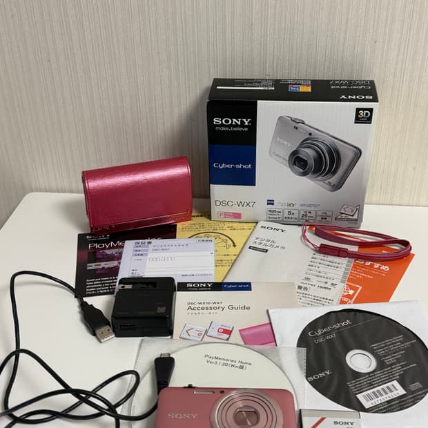 소니 사이버샷 DSC-WX7 콤팩트 디카 미연 디카 핑크 디카