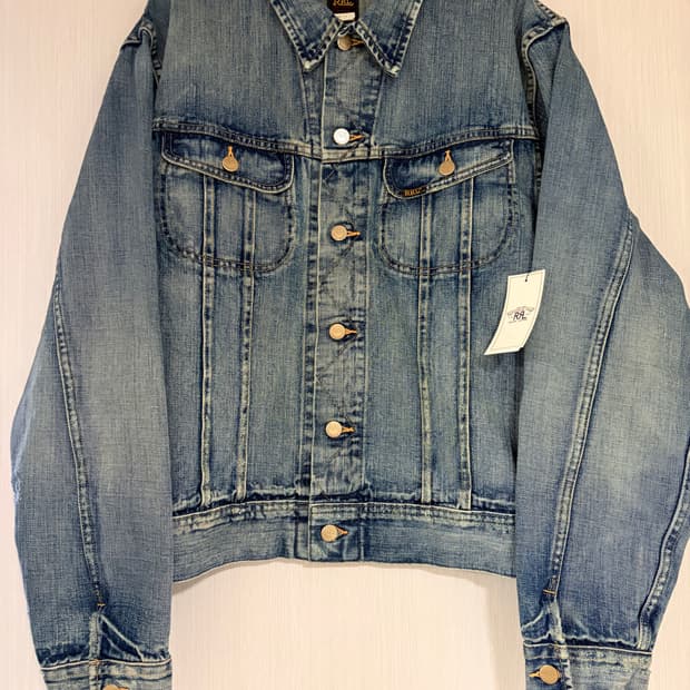 RRL 더블알엘 LOT271 인디고 데님 자켓 리랜드 워시 L