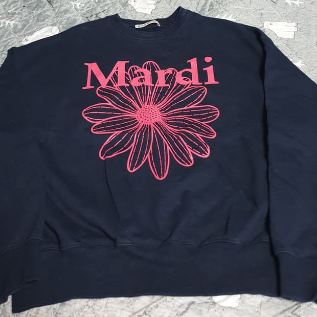 마르디 메크르디  플라워 맨투맨 네이비 (F)